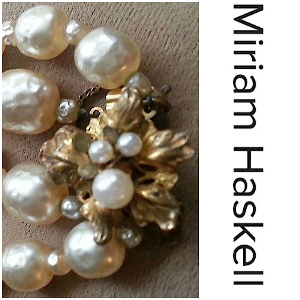 OLDER MIRIAM HASKELL  PEARL BRACELET